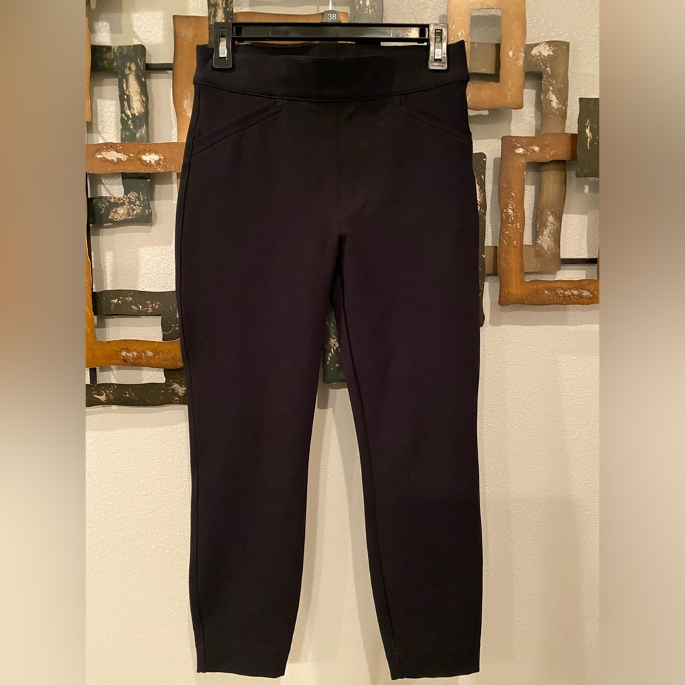 Spanx The Perfect Pant Ankle Backseam Skinny Black Pants Size S